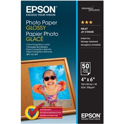 EPSON GLOSSY PHOTO PAPER 4X6 INCH 200GSM PACK OF 50