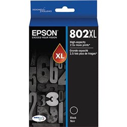 EPSON 802XL DURABRITE ULTRA INK CARTRIDGE HIGH YIELD BLACK