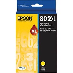 EPSON 802XL DURABRITE ULTRA INK CARTRIDGE HIGH YIELD YELLOW