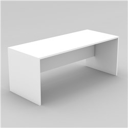 OM STRAIGHT DESK 1350W X 750D X 720MMH ALL WHITE