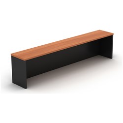 OM DESK HOB 1800W X 300D X 380MMH CHERRY AND CHARCOAL