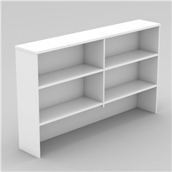 OM OVERHEAD HUTCH 1800W X 325D X 1080MMH ALL WHITE