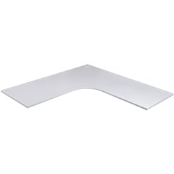 OM RADIAL CORNER DESK TOP ONLY 1500/1500W X 700D X 25MMH WHITE