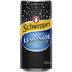 SCHWEPPES LEMONADE 200ML CAN PACK OF 24