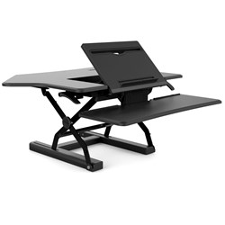 Sylex Arise Ergolator Corner Sit-Stand Riser 915W X 580D x 120-420mmH Black