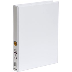 MARBIG CLEARVIEW INSERT BINDER A4 3D RING 25MM WHITE