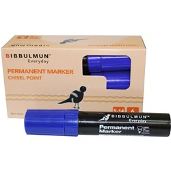 BIBBULMUN 810 PERMANENT MARKER CHISEL 5-14MM BLUE