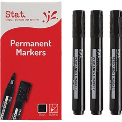 STAT PERMANENT MARKER BULLET 2.0MM BLACK