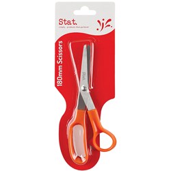 STAT SCISSORS OFFICE ECONOMY 180MM ORANGE HANDLE