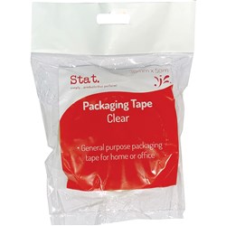 STAT PACKAGING TAPE 36MM X 50M CLEAR