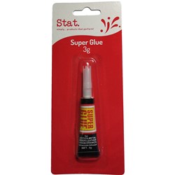 STAT SUPER GLUE 3GM CLEAR
