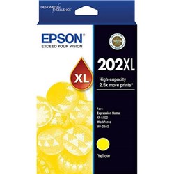 EPSON 202XL INK CARTRIDGE HIGH YIELD YELLOW