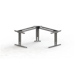SYLEX ARISE ACT2 ELECTRIC CORNER WORKSTATION FRAME ONLY 650-1300MMH SILVER