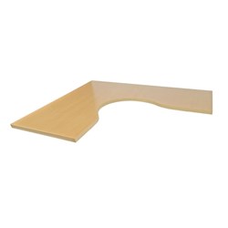 SYLEX ARISE CORNER WORKSTATION DESK TOP ONLY 1800/1800 X 750D X 25MMH BEECH