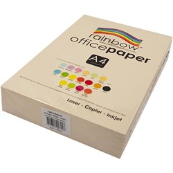 RAINBOW OFFICE COPY PAPER A4 80GSM IVORY REAM OF 500