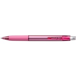 UNI-BALL URN180 RE ERASABLE GEL ROLLERBALL PEN RETRACTABLE FINE 0.5MM CORAL PINK