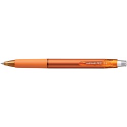 UNI-BALL URN180 RE ERASABLE GEL ROLLERBALL PEN RETRACTABLE FINE 0.5MM SUN ORANGE