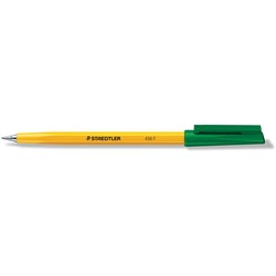 STAEDTLER 430 STICK BALLPOINT PEN FINE 0.7MM GREEN