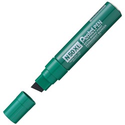 PENTEL N50XL JUMBO PERMANENT MARKER CHISEL 10-18MM GREEN