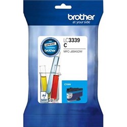 BROTHER LC-3339XLC INK CARTRIDGE HIGH YIELD CYAN