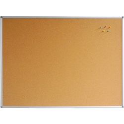 RAPIDLINE CORKBOARD 1500W X 15D X 1200MMH ALUMINIUM FRAME