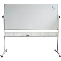 RAPIDLINE STANDARD MOBILE WHITEBOARD 1500W X 900MMH ALUMINIUM FRAME