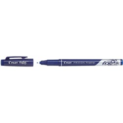 PILOT FRIXION FINELINER PEN ERASABLE SUPER FINE 0.45MM BLUE