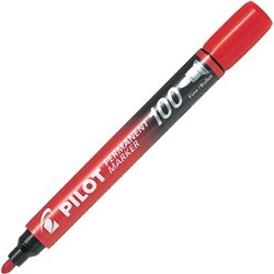 PILOT SCA-100 PERMANENT MARKER BULLET 1MM RED