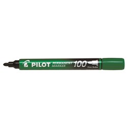 PILOT SCA-100 PERMANENT MARKER BULLET 1MM GREEN