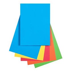 QUILL COLOUR COPY PAPER A4 80GSM BRIGHTS ASSORTED PACK OF 250