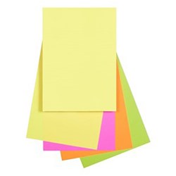QUILL COLOUR COPY PAPER A4 80GSM FLUORO ASSORTED PACK OF 250