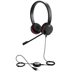 JABRA EVOLVE 30 II UC WIRED STEREO HEADSET BLACK