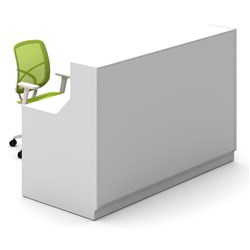 ROMA RECEPTION COUNTER 1800W X 800D X 1150MMH WHITE