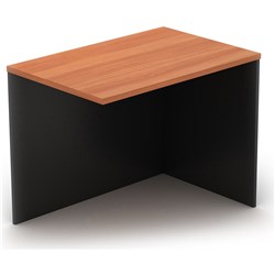 OM RECEPTION COUNTER RETURN 900W X 600D X 720MMH CHERRY AND CHARCOAL