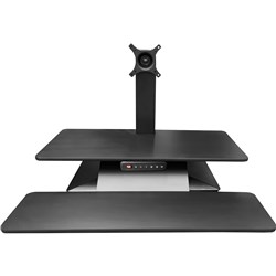 STANDESK MEMORY ELECTRIC SINGLE SCREEN SIT-STAND UNIT 700W X 380D X 100-540MMH BLACK