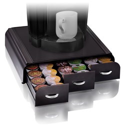 ESSELTE ANCHOR COFFEE POD ORGANISER DRAWER 36 POD CAPACITY BLACK