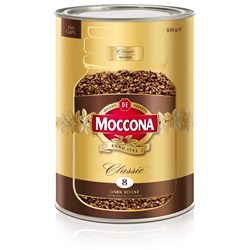 MOCCONA CLASSIC DARK ROAST COFFEE 500GM CAN