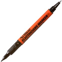 ARTLINE ELECTRICIANS PERMANENT MARKER 0.4-1MM DUAL NIB BLACK