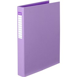 COLOURHIDE RING BINDER A4 2D RING 25MM PE PURPLE