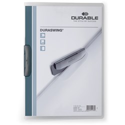 DURABLE DURASWING DOCUMENT FILE A4 30 SHEET CAPACITY GRAPHITE CLEAR
