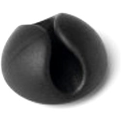 DURABLE CAVOLINE SELF-ADHESIVE CABLE CLIPS 1 GRAPHITE PACK OF 6