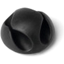 DURABLE CAVOLINE SELF-ADHESIVE CABLE CLIPS 2 GRAPHITE PACK OF 6