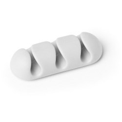 DURABLE CAVOLINE SELF-ADHESIVE CABLE CLIPS 3 GREY PACK OF 2