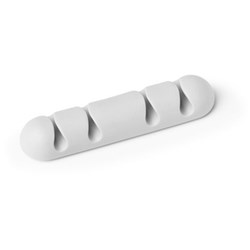 DURABLE CAVOLINE SELF-ADHESIVE CABLE CLIPS 4 GREY PACK OF 2