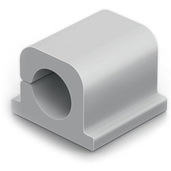 DURABLE CAVOLINE PRO SELF-ADHESIVE CABLE CLIPS 1 GREY PACK OF 6