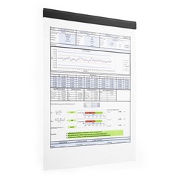 DURABLE DURAFIX SELF-ADHESIVE MAGNETIC CLIP 210MM BLACK PACK OF 5