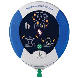HEARTSINE SAMARITAN PAD SAM 360P DEFIBRILLATOR FULLY AUTOMATIC BLUE
