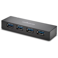 KENSINGTON UH4000C USB 3.0 4 PORT HUB + CHARGING BLACK