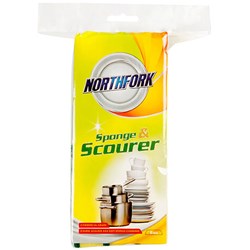 NORTHFORK SPONGE WITH SCOURER PACK OF 6