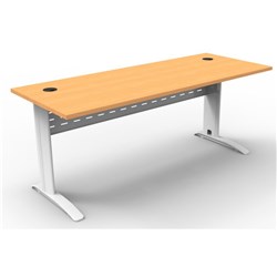 RAPIDLINE RAPID SPAN STRAIGHT DESK 1800W X 700D X 730MMH BEECH/WHITE